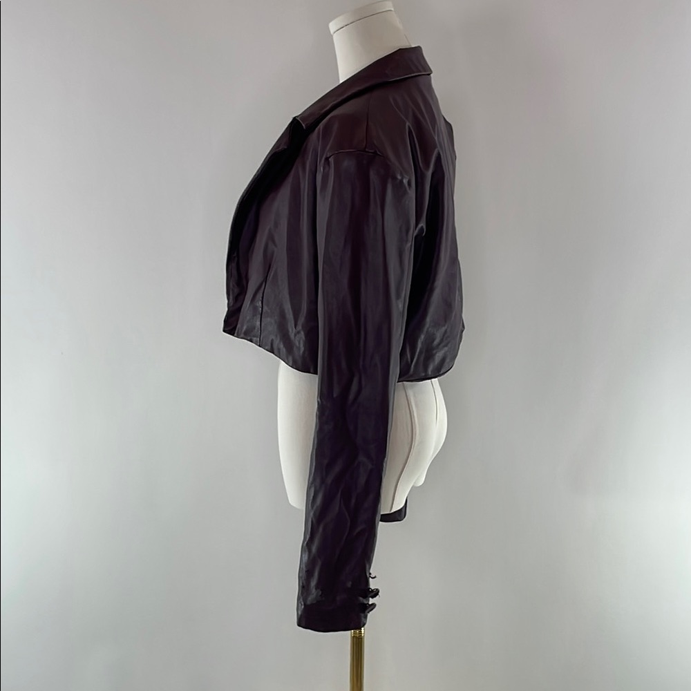 ASHLEY PARK x RTR, Voila Vegan Leather Blazer, L - Picture 4 of 9